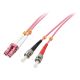 LINDY LWL-Duplex-Kabel LC/ST OM4 10 m 50/125 µm Multimode