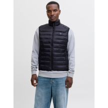 Jack&Jones Herren Weste JJEBRADLEY LIGHT BODYWARMER COLLAR NOO 12280973 BLACK