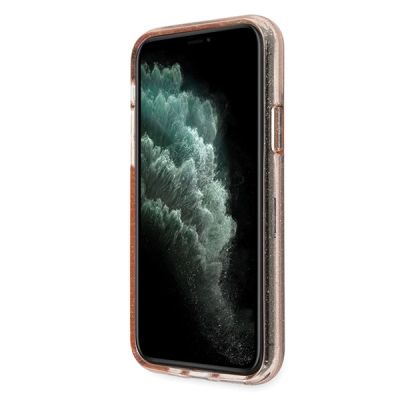 6. Guess GUHCN65PCGLPI iPhone 11 Pro Max pink/pink Hartschalenetui Glitter