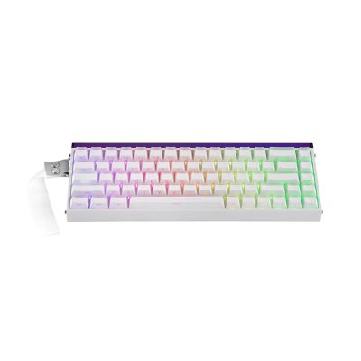 3. HERO68HE WHITE LIGHT HOUSE Jade King Schalter RGB-Tastatur AULA