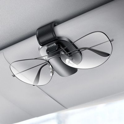 9. Baseus Platin Fahrzeug Brillen clip Nabenklemmung schwarz (ACYJN-B01)