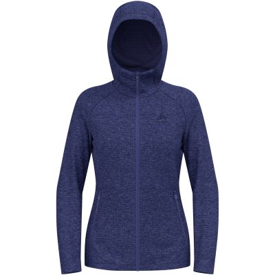 4. Damen-Sweatjacke ODLO TENCIA Mid Layer Hoody Full Zip, blau