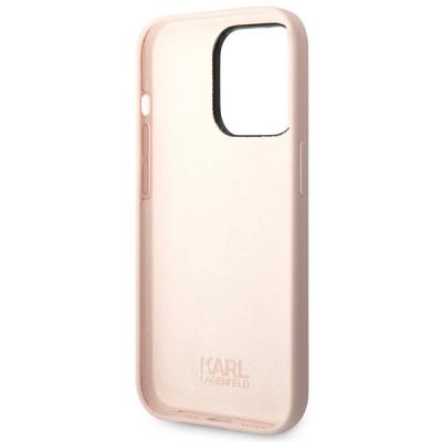 7. Karl Lagerfeld KLHCP14LSLKHLP iPhone 14 Pro 6.1" Hardcase pink / pink Silikon Karl`s Head