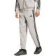adidas Essentials 3-Streifen Fleecehose für Herren, schmal zulaufende Bündchen, grau, KY4127