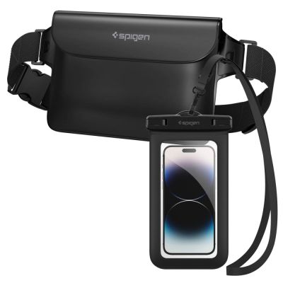 2. Spigen Aqua Shield A621 wasserdichte Hüfttasche + schwimmende Tasche – Schwarz