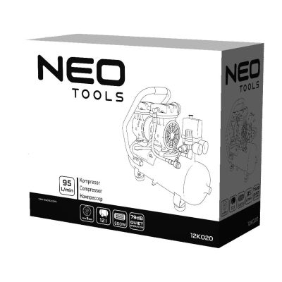 NEO tools 12K020 ölfreier Kompressor