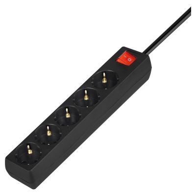 2. SAVIO SCHUKO STECKDOSENLEISTE 5 STECKDOSEN, 5 METER LZ-15