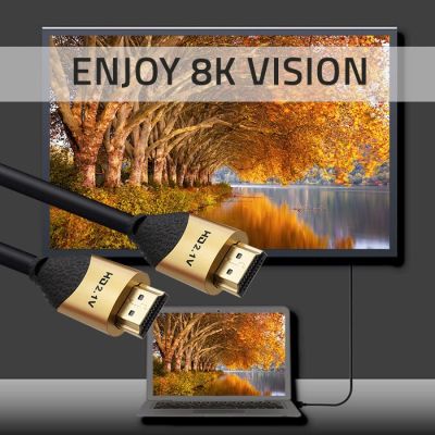 4. QOLTEC HDMI-KABEL V2.1 ULTRA HIGH SPEED 8K | 60 HZ | 28AWG | GOLD | 2 M