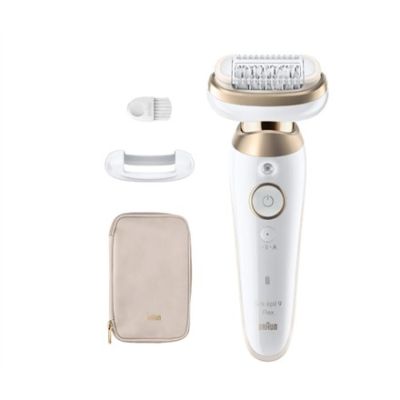7. BRAUN Silk-épil 9-011 3D IPL Epilierer, Nass- und Trockenepilation, Weiß, Gold