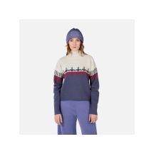 Sweter damski ROSSIGNOL W PATTERNED TN SWEATER niebieski