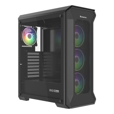 9. NATEC Genesis Irid 505 ARGB NPC-1518 Gehäuse (ATX, Micro-ATX, Mini-ITX; Schwarz)