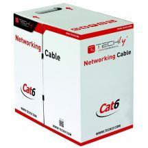 TECHLY VERDREHTES PAIR U/UTP CAT6-KABEL 305M CCA GRAU ITP6-CCA-305-GY
