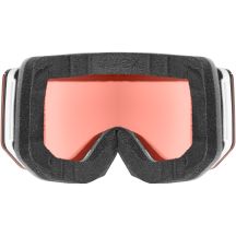 Uvex 5506651030 Wintersportbrille, verspiegelt, Unisex, weiß, zylindrische (flache) Linse