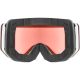 Uvex 5506651030 Wintersportbrille, verspiegelt, Unisex, weiß, zylindrische (flache) Linse