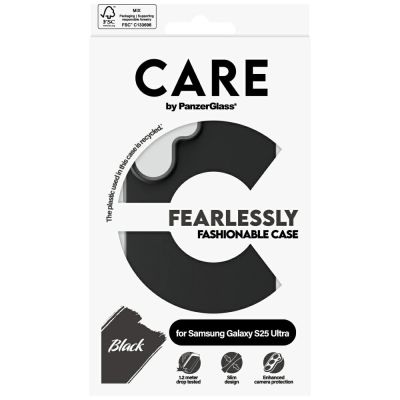 4. CARE by PanzerGlass Fashion Case für Samsung Galaxy S25 Ultra - Schwarz