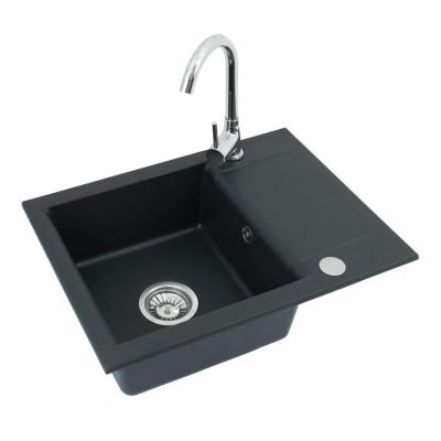 Spüle mit Mischbatterie Alveus Nell BL+CHR