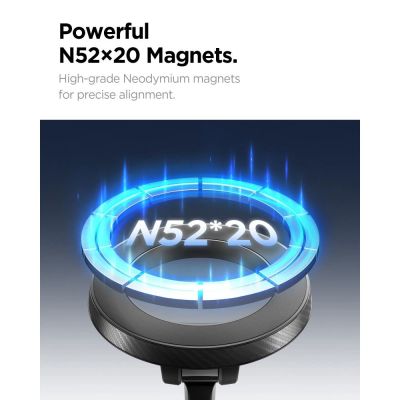 9. Spigen MFT36 MagSafe Kfz-Halterung für Armaturenbrett/Windschutzscheibe – Schwarz