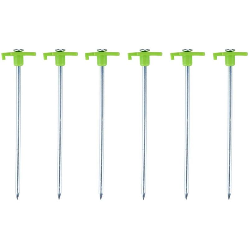 7. Zeltnägel 19 cm, 6er-Set, Metall/Kunststoff, Camp Active
