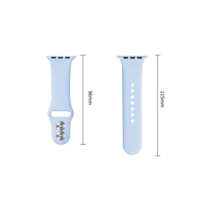 3. Tech-Protect Silikonarmband für Apple Watch 40 / 41 / 42 mm – Hellblau