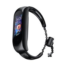 Metallarmband für Xiaomi Mi Band 3 / 4 / 5 / 6 Band Strap - Schwarz