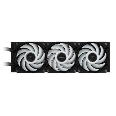 5. GIGABYTE AORUS WATERFORCE II 360 All-in-One-Flüssigkeitskühler für Prozessoren, 12 cm, Schwarz