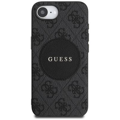 3. Guess 4G Circle Classic Logo MagSafe iPhone 16e Hülle - Schwarz