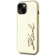 2. Karl Lagerfeld Wrinkled Metal Signature iPhone 15 Hülle - Gold