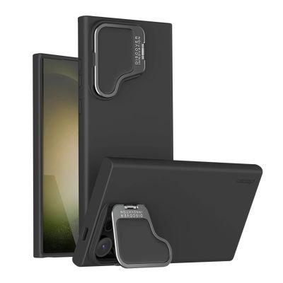 Nillkin CamShield Silky Prop Silikonhülle für Samsung Galaxy S24 Ultra – Schwarz