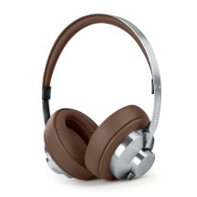 Muse M-298 SBR Kopfhörer/Headset, kabelgebunden & kabellos, Kopfbügel, Bluetooth-Anrufe/Musik, Braun, Silber