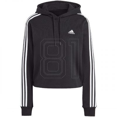 2. adidas Essentials 3-Streifen French Terry Crop Hoodie W IC8767