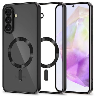 Tech-Protect MagFlex MagSafe Hülle für Samsung Galaxy A37 5G – Transparent Schwarz