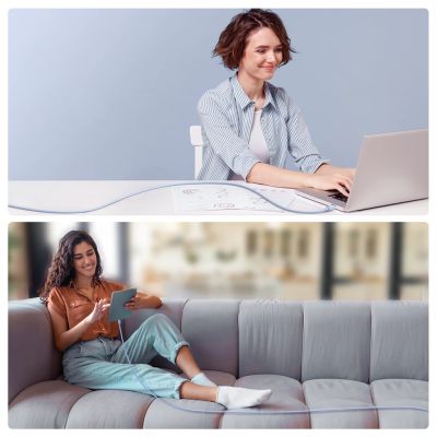 5. Joyroom Multi-Color Series A14 USB-C/ Lightning 20W Kabel 1,2 m – Blau