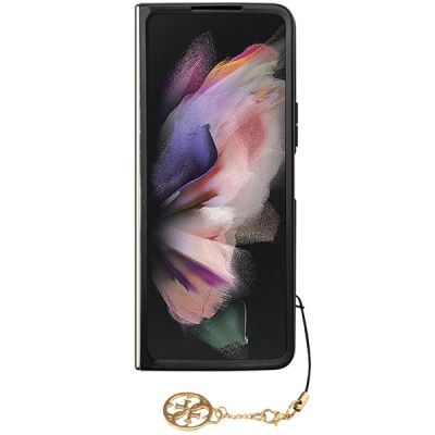 10. Guess GUHCZFD5GF4GGR F946 Z Fold5 grau/graues Hardcase 4G Charms Collection