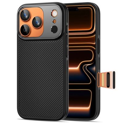 3. Tech-Protect Kevlar-Aramid MagSafe-Hülle für iPhone 17 Pro – Schwarz