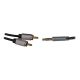 8. 3,5-mm-Klinkenstecker auf 2 Cinch-Stecker Audiokabel, 5 m, Schwarz