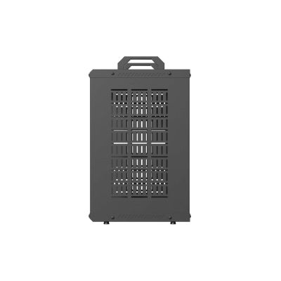 4. Lanberg OR10-2309-B 10" 9U 280x300 Schwarzer offener Rackschrank