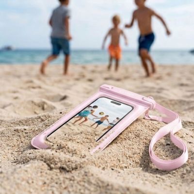 8. Tech-Protect UWC7 6,9" wasserdichte Hülle - pink