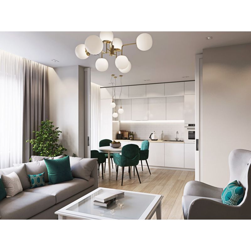 4. Maytoni MOD221-PL-08-G Deckenleuchte E14