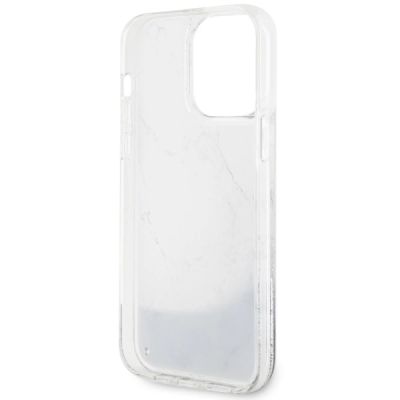 7. Guess GUHCP14XLCSGSGH iPhone 14 Pro Max 6,7" weiß/weißes Hardcase Liquid Glitter Marble
