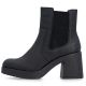 3. Damen-Chelsea-Boots mit Blockabsatz, gefüttert, schwarz, Rieker 58081-00