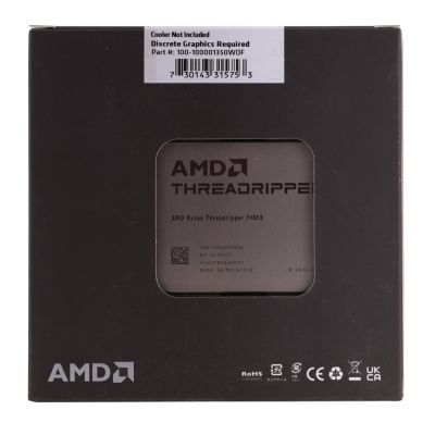 4. AMD Ryzen Threadripper 7980X (64 Kerne/128 Threads) 3,2 GHz (5,1 GHz Turbo) Sockel sTR5 TDP 350 W