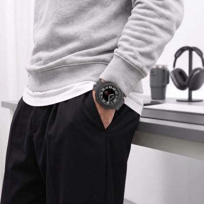 10. Tech-Protect Schutzhülle (2er-Pack) für Samsung Galaxy Watch Ultra 47 mm – Transparent Matt Schwarz