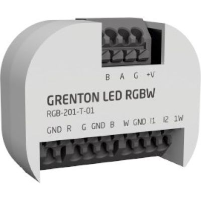 2. Grenton RGBW LED-Dimmmodul / 1-Wire / digitale Eingänge (2 Eingänge) / Unterputzmontage / TF-Bus