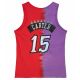 2. Mitchell & Ness NBA Toronto Raptors Vince Carter Tanktop aus Baumwolle mit Batikmuster - TTNK3206-TRAYYVCAPRRD