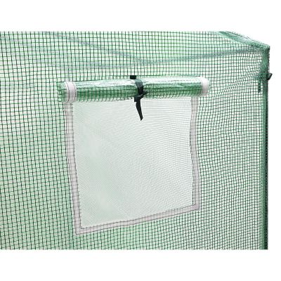 3. Gewächshaus für Tomaten und Gurken 200x77x168-150cm PE Grün
