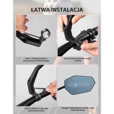 3. ROCKBROS Fahrradspiegel 260004001 links