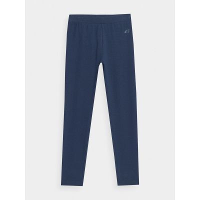 5. Elastische Baumwollleggings für Mädchen 4F Junior