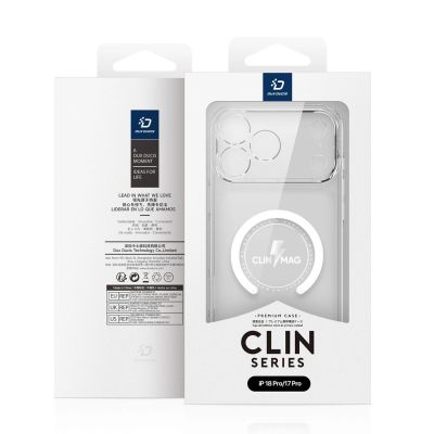 13. Dux Ducis Clin Mag Case für iPhone 18 Pro / 17 Pro, kompatibel mit MagSafe – Transparent