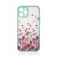 Design Case für iPhone 12 Pro Flower Case hellblau