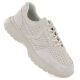 Damen-Sportschuhe aus Leder mit Lochmuster, beige, Vinceza 41507